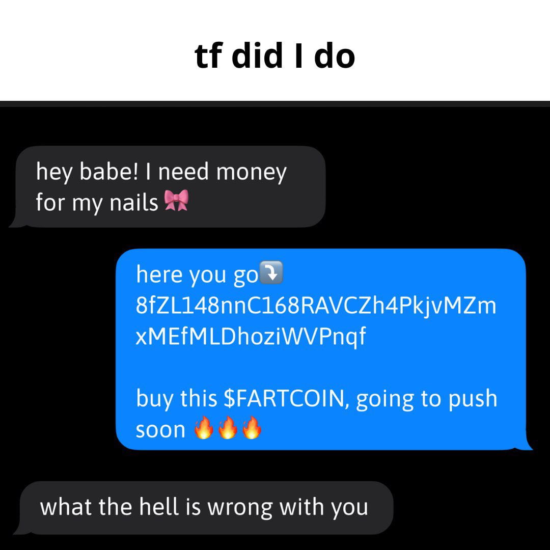 Kim26513335's tweet photo. Bro: I have rizz
Also bro:

#crypto #meme #relatable #cryptomeme #degen #memecoin https://t.co/KHAWdXC8IO