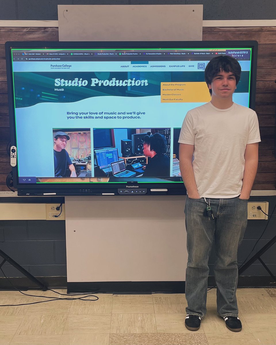 OBHS Music Production (@obhsmusicprod) on Twitter photo Congrats Nathan, our first-ever Music Production student continuing their music production and industry studies at <a href="/SUNY_Purchase/">Purchase College, SUNY</a> in their Studio Production major. He’s a talented musician, writer and producer who will thrive in the industry. <a href="/OldBridgeTPS/">The Bridge</a> #OBproud Congrats Nathan, our first-ever Music Production student continuing their music production and industry studies at <a href="/SUNY_Purchase/">Purchase College, SUNY</a> in their Studio Production major. He’s a talented musician, writer and producer who will thrive in the industry. <a href="/OldBridgeTPS/">The Bridge</a> #OBproud