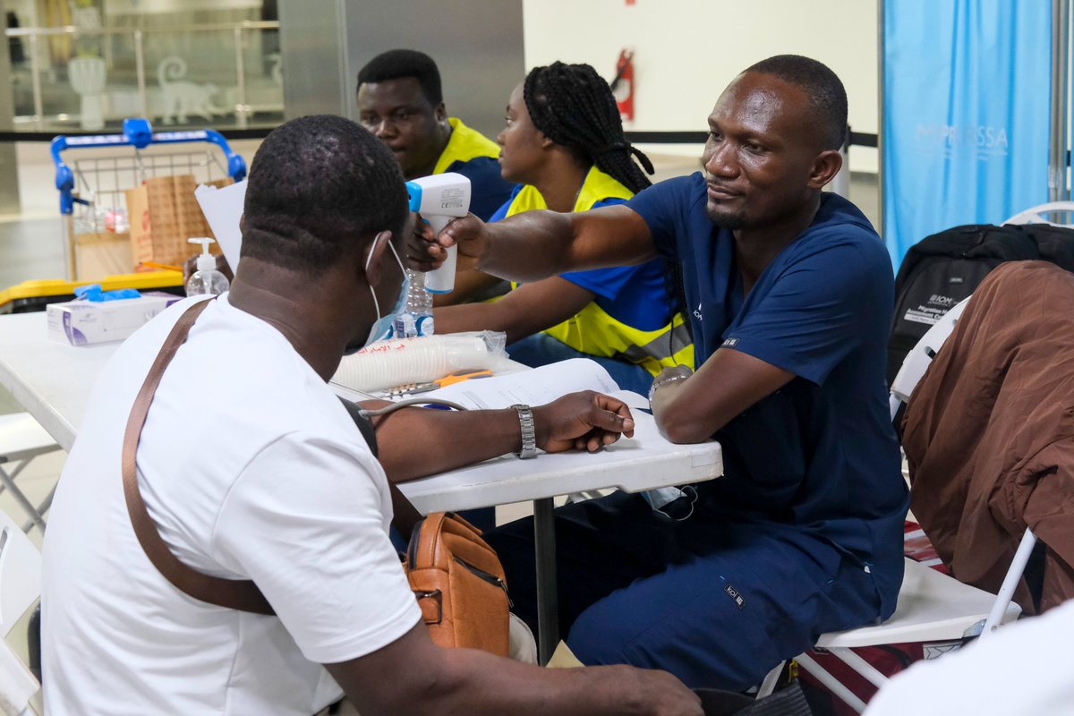 IOMGhana's tweet photo. Last night, we welcomed 180 Ghanaian migrants from Libya. Their voluntarily return was realised through the Migrant Protection, Return &amp; Reintegration Programme for Sub-Saharan Africa funded by @EU_Partnerships &amp; thanks to the close collaboration with our Government partners. https://t.co/tNUJeGT0RW