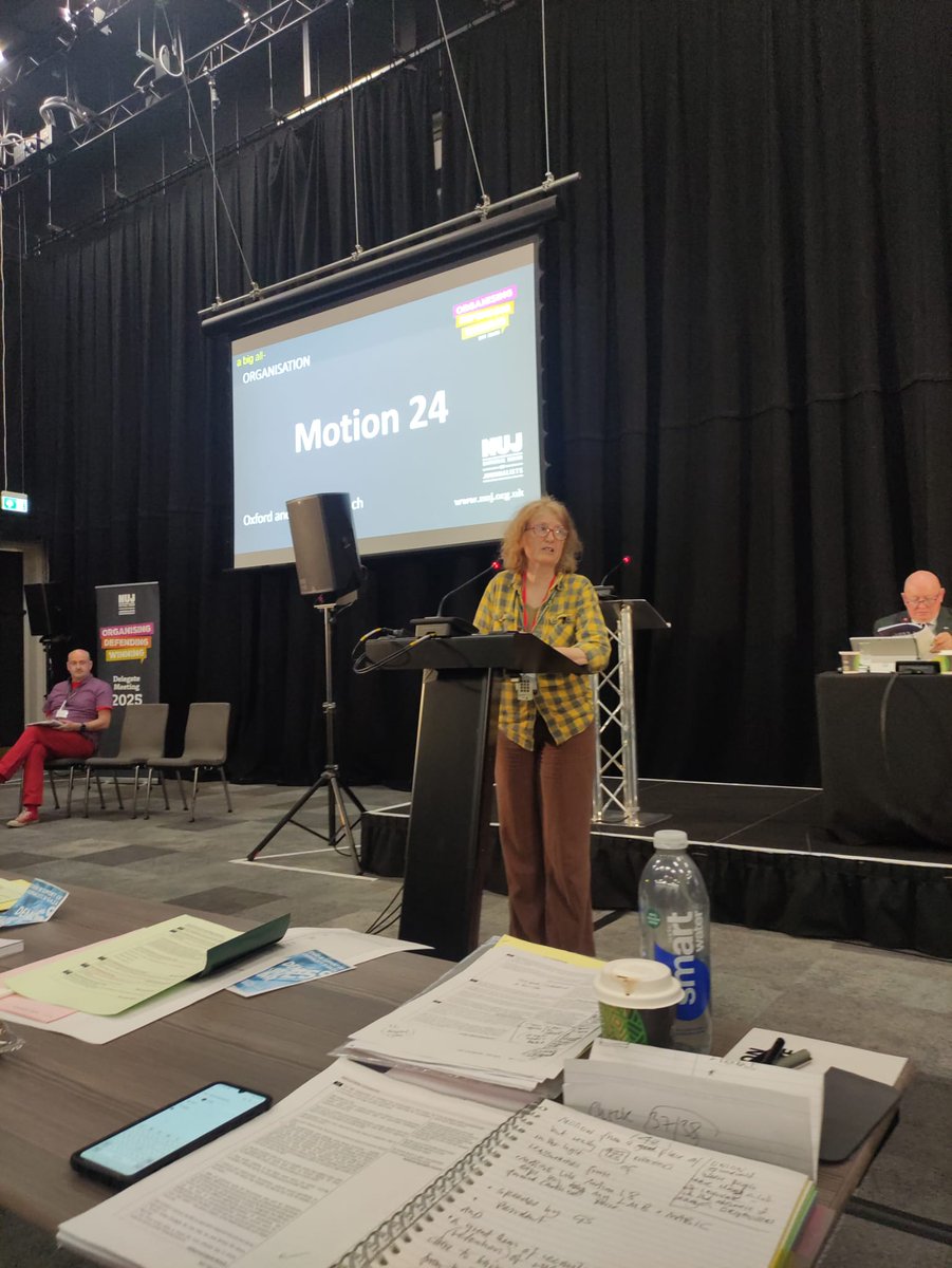 Our branch delegates are keeping busy at the <a href="/NUJofficial/">NUJ</a> delegates meeting. #NUJDM2025