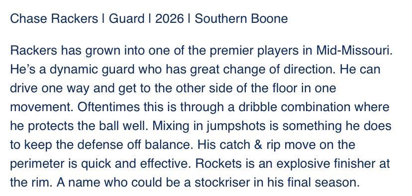Chas3Rack3rs's tweet image. Thanks @RL_HoopsMO for the Write ups!