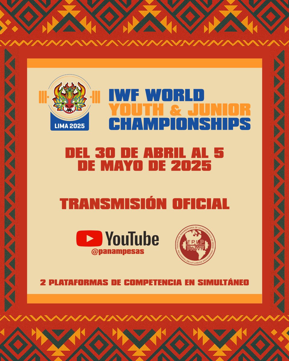 Federación Panamericana de Lev. de Pesas tweet media