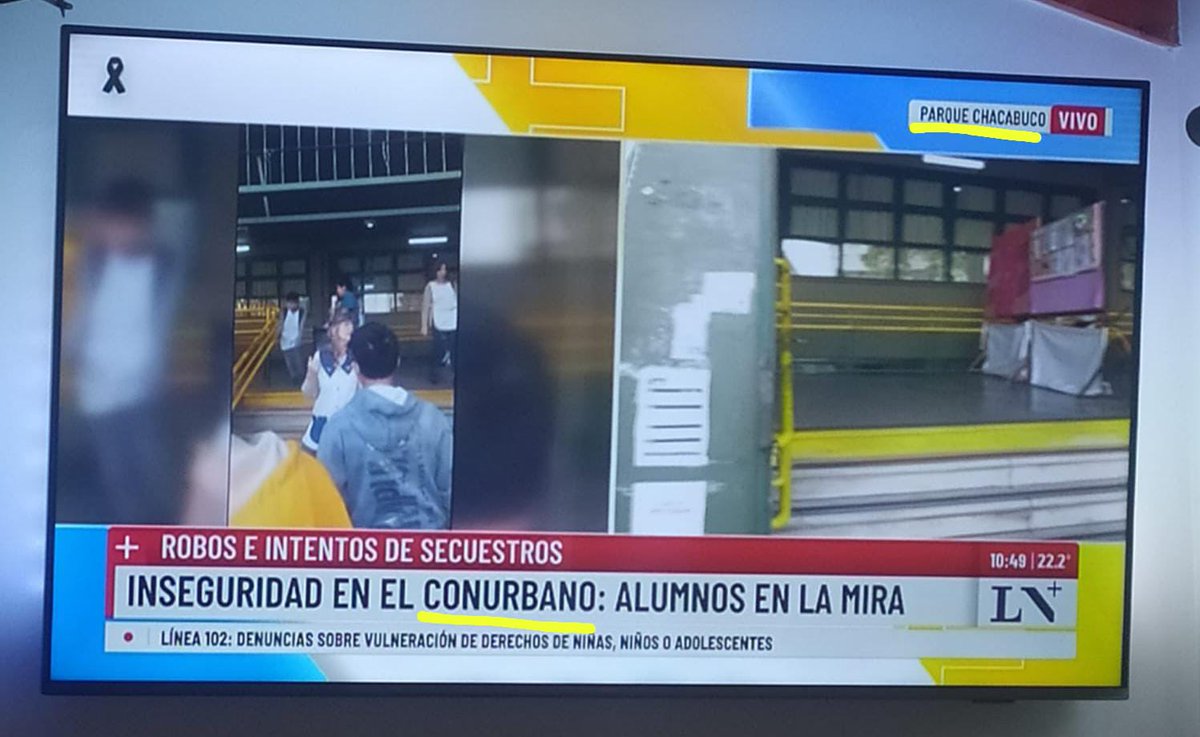 Más allá de la intencionalidad manifiesta, que podría ser matizada sólo por la oligofrenia que caracteriza a los presentadores de <a href="/lanacionmas/">La Nación Más</a>, que el intendente de CABA sea color salvado, no quiere decir que Parque Chacabuco sea Conurbano.