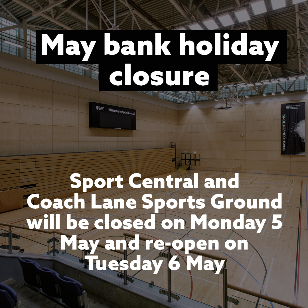 ❗MAY BANK HOLIDAY CLOSURE❗

Sport Central and Coach Lane Sports Ground will be closed on Monday 5 May and re-open on Tuesday 6 May.