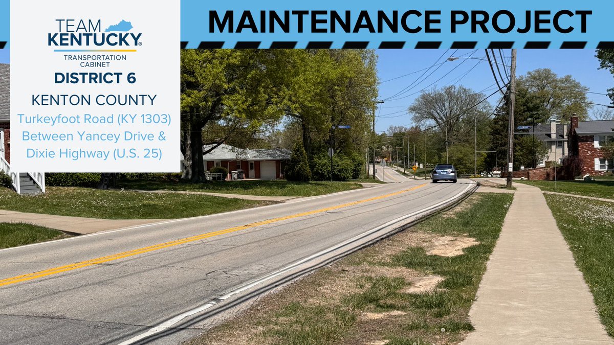Beginning Monday, April 28, our crews will tackle a drainage/ditching project on Turkeyfoot Road between Yancey Drive and Dixie Highway. Expect single lane closures between 8 a.m. and 7 p.m. Flaggers will guide traffic safely through. 

MORE INFO: lnks.gd/2/32PP9wZ