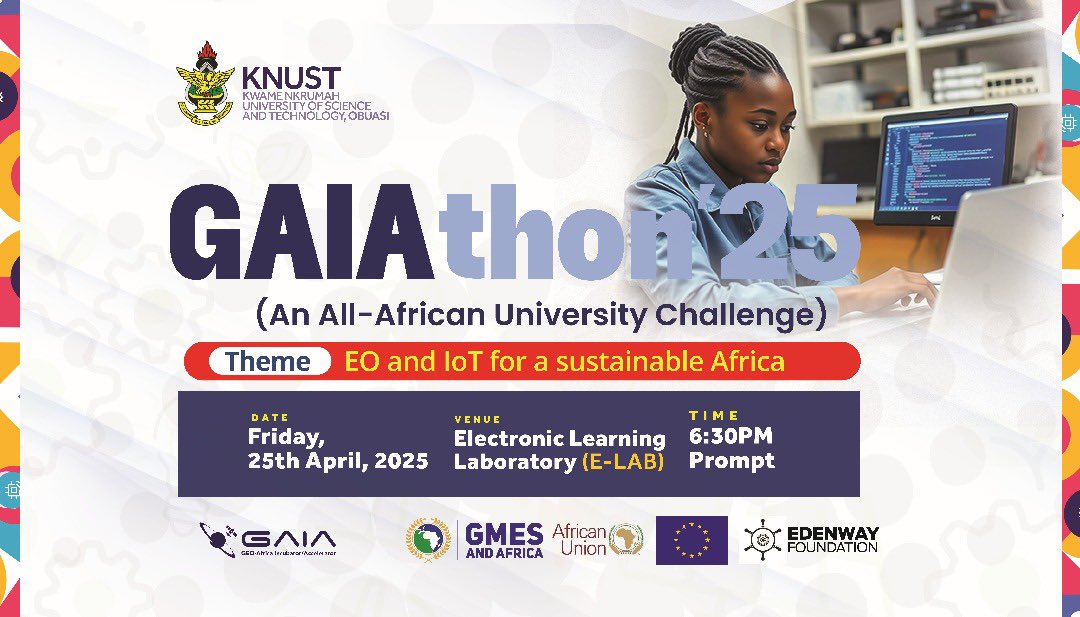 18 top students have advanced to the final round of selection for Africa’s biggest Earth Observation &amp; IoT Hackathon!

Only 3 teams will be chosen and 1 winning group will represent the university in the continental GAIAthon challenge.

Full Details here: bit.ly/GAIAthon_Linke…