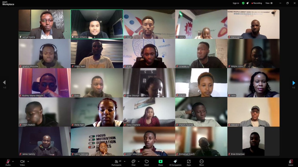 Ryan Williams (@ryanawms) on Twitter photo TGIF! Woke up inspired by a powerful thank-you video from young entrepreneurs at @IAfricanetwork in Kenya after our fireside chat. Now I see why my mentor <a href="/levie/">Aaron Levie</a> and recent investor <a href="/jeffweiner/">Jeff Weiner</a> chose to engage with this amazing group!
“I have to" ➡️ "I get to." Gratitude changes TGIF! Woke up inspired by a powerful thank-you video from young entrepreneurs at @IAfricanetwork in Kenya after our fireside chat. Now I see why my mentor <a href="/levie/">Aaron Levie</a> and recent investor <a href="/jeffweiner/">Jeff Weiner</a> chose to engage with this amazing group!
“I have to" ➡️ "I get to." Gratitude changes