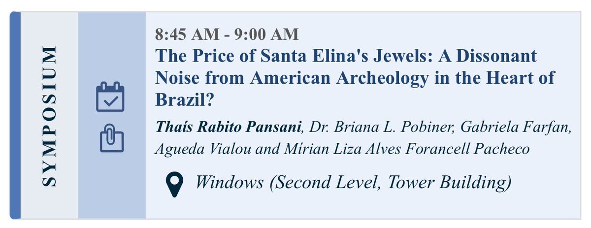 BrianaPobiner's tweet image. TFW your former postdoc chairs a session at #SAA2025 & gives a great talk in the session, too. 🙌🏻 When I asked to take her photo before the session started, Thaís Pansani @thaisrpansani joked I was like a proud parent on their kid’s first day of school… guilty as charged. 🤩