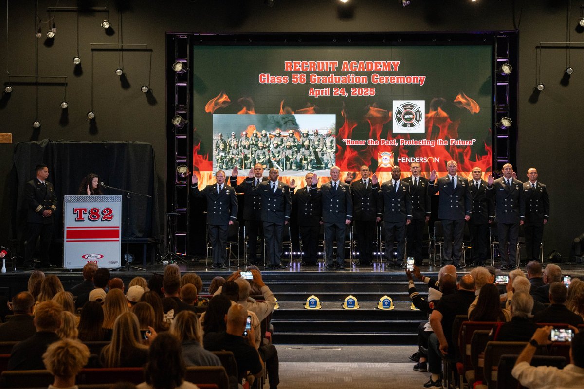 Months of training, hours of dedication, and now, they're ready! Huge congratulations to the 12 graduates of Henderson Fire Academy 56! We're honored to have you join our team and serve the City of Henderson.