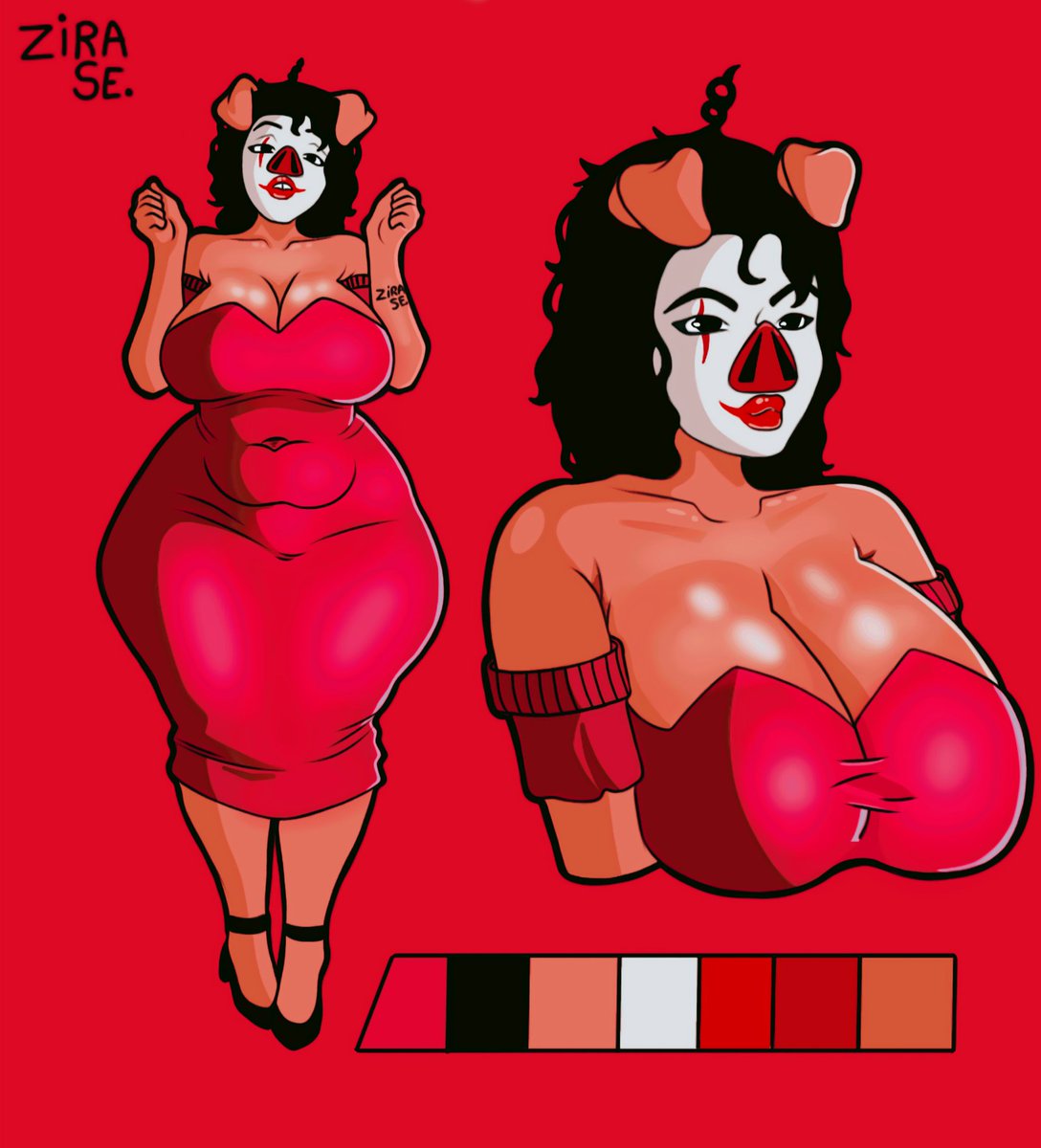 Terminei mais uma arte da minha oc. E essa eu gostei de mais Ksks. Confesso q tô viciada em fazer essas curvas grossas na LINE ART