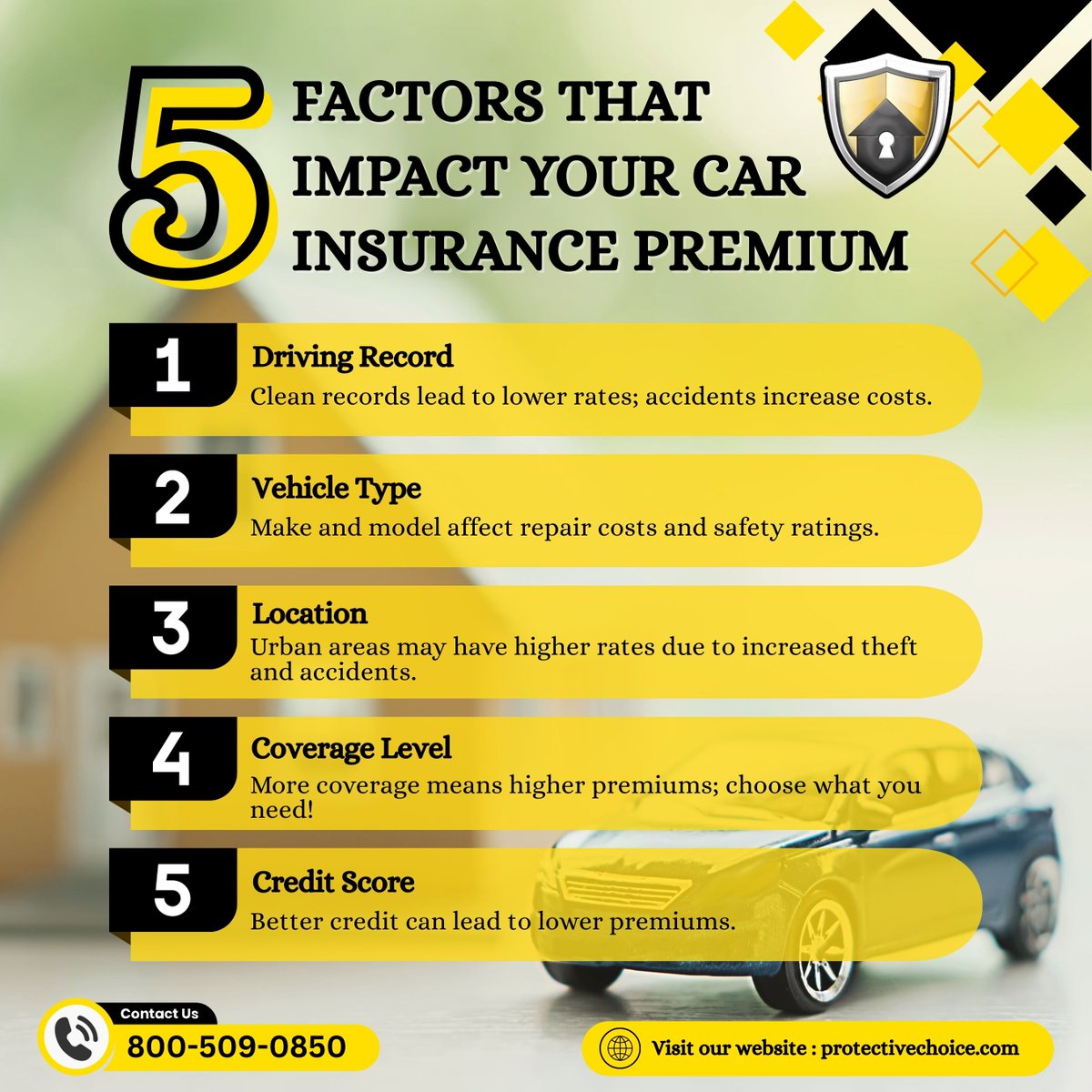 ChoosePCI's tweet image. What Affects Your Car Insurance Premium?
Understanding the key factors can help you save more and choose smarter

#CarInsuranceTips #ProtectiveChoiceInsurance #InsuranceSavings #FloridaInsurance #DriveSmartSaveMore