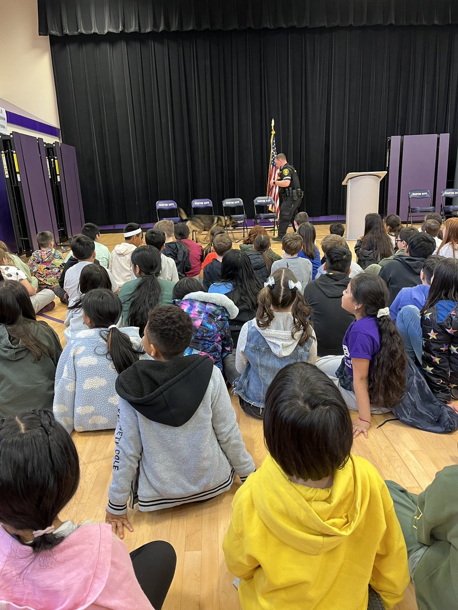 Our 4th graders are G.R.E.A.T graduates! Thank you to the Suffolk County Sheriff’s Department for teaching our students how to make smart choices &amp; and for a fun K9 demonstration! <a href="/HamptonBaysES/">Hampton Bays ES</a> #WeAreHB #HBStrong #KeysToSuccess