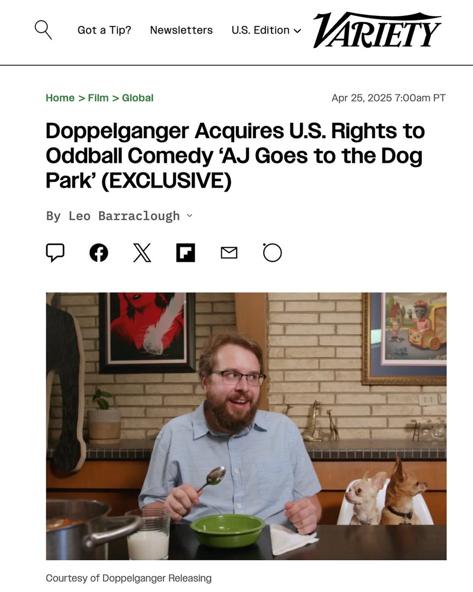tobytobyjones's tweet image. AJ Goes to the Dog Park coming soon courtesy of the heroes at @DGReleasing @musicboxfilms , with a blu-ray release by @CartunaTV !