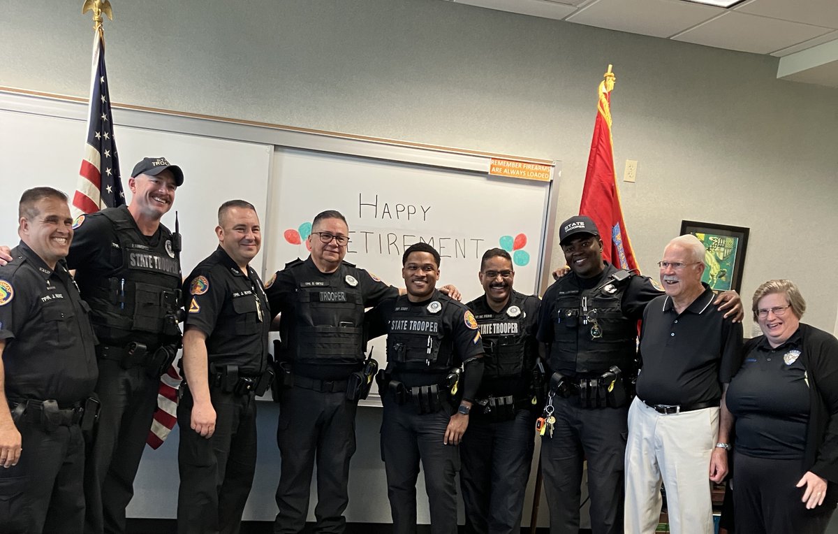 Congratulations on your retirement after 25 years of service Trooper D. Ortiz CVE Orlando,