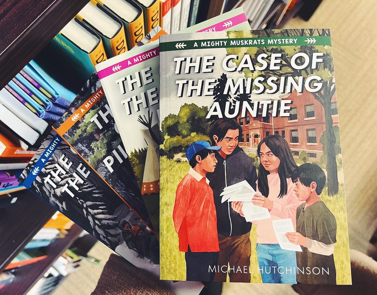 This series by Swampy Cree author Michael Hutchinson follows four Cree cousins in Windy Lake First Nation who solve mysteries together in Hardy Boys-style Indigenous adventures! Perfect for middle-grade readers who love action and intrigue. strongnations.com/store/item_dis…