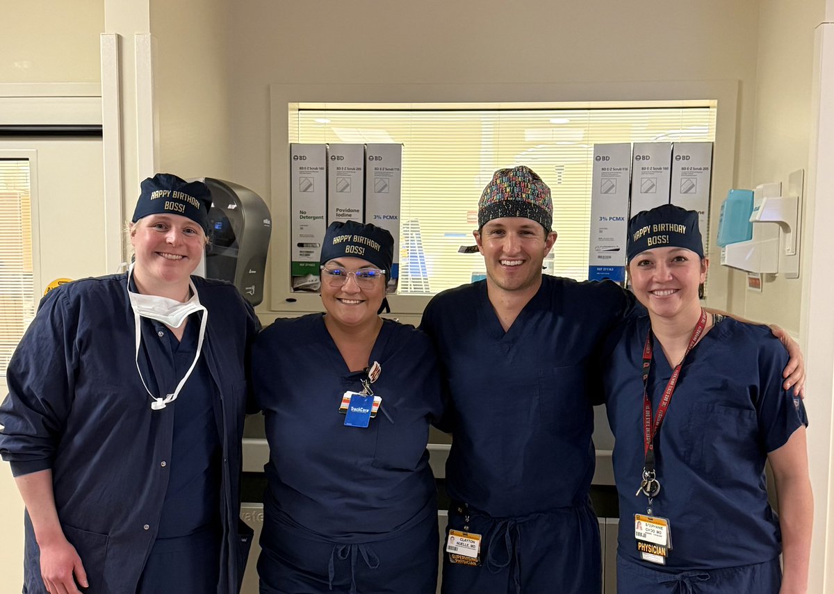 #1 thing I tell residents &amp; fellows-get a great team. A top level team that you enjoy working with makes your practice (&amp; life) go from good to great or (even more likely) from great to outstanding. 

We have an amazing team! Thanks, crew!