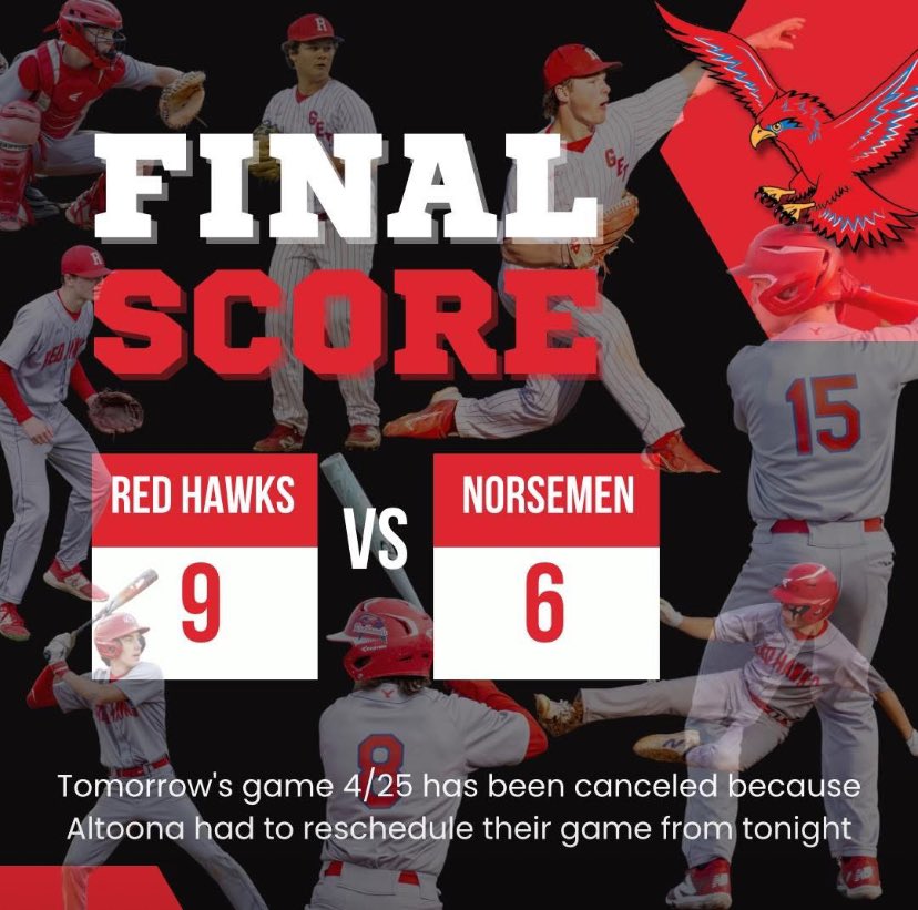Red Hawk Baseball tweet media