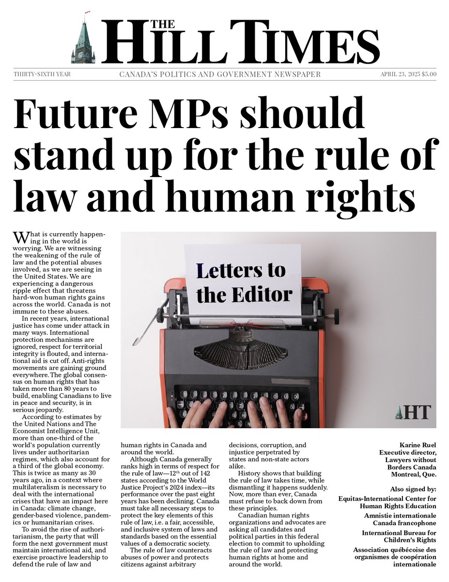 Avocats sans frontières Canada tweet media