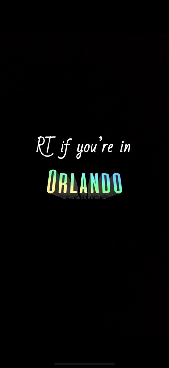 Who’s in Orlando? 😏 I’m Tryn to see somethin