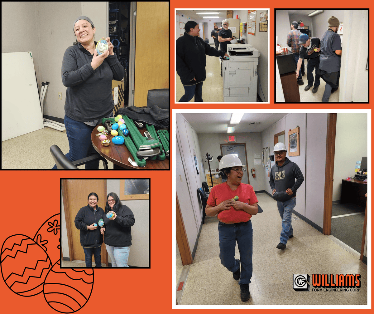 WilliamsForm's tweet image. 🐰We know Easter has hopped away, but we couldn’t resist sharing an egg hunt from last weekend, for all three shifts at our Wayne plant! 💵💰 Who knew little egg hunt could create such big smiles?

#EasterEggHunt #WaynePlant #SurpriseInside #HappyEmployees