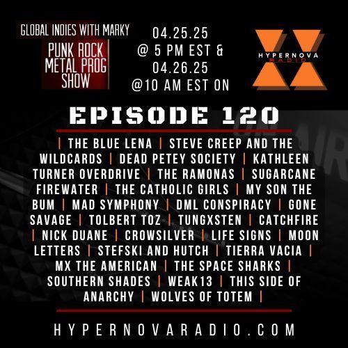 🎶Episode 120 of Global Indies with Marky is spinning 2 hours of fresh tracks
📅 Tonight at 5 PM EST
📅 Tomorrow at 10 AM EST
FEATURED ARTISTS: 
#TheBlueLena | @SCWildcards | #DeadPeteySociety | #KTOKathleenTurnerOverdrive | #TheRamonas 

↘️TUNE IN  @live365official APP↙️