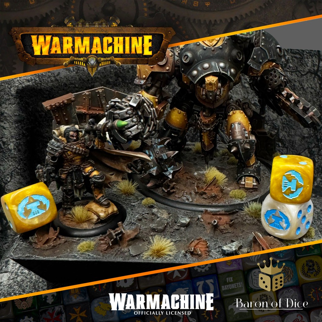 Baron Of Dice (@baronofdice) on Twitter photo Have you seen our officially licensed Warmachine collection? Made in collaboration with our friends at Steamforged, these high-quality resin dice are now available for your favorite factions! 
Check them out on the site today and show up to your next game night in style. Have you seen our officially licensed Warmachine collection? Made in collaboration with our friends at Steamforged, these high-quality resin dice are now available for your favorite factions! 
Check them out on the site today and show up to your next game night in style.