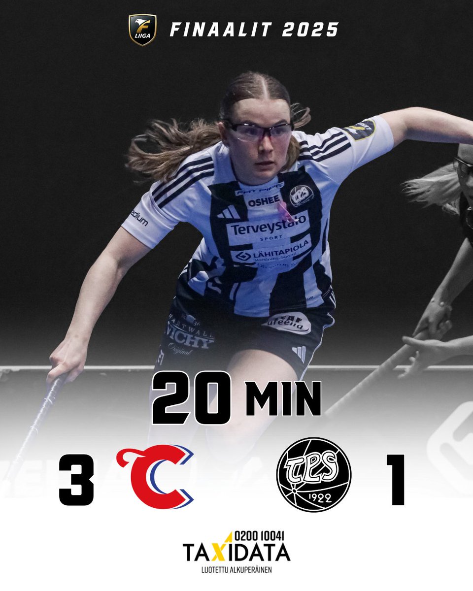 Takaa-ajossa ensimmäiselle tauolle. Hetki happea ja eteenpäin! 🔥

#tpssalibandy #salibandy #fliiga #playoffs #finaalit