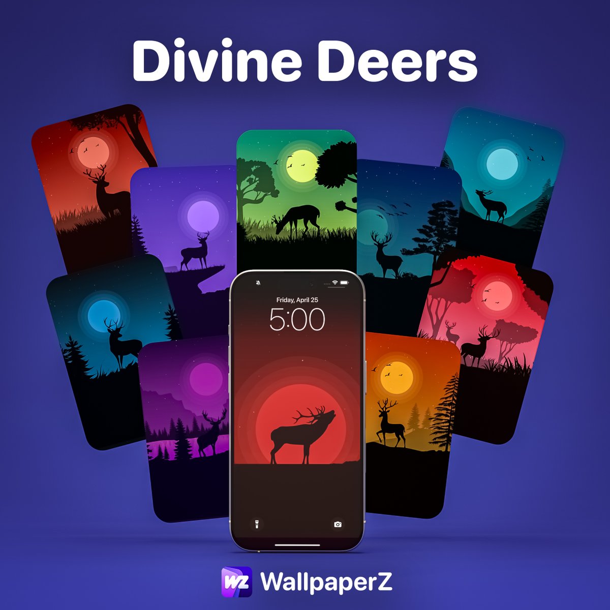 Introducing 🦌 Divine Deers 🦌 by Atif!

Take a walk on the wild side, with this beautiful 8K starlit nature pack featuring deers at nightfall!

Get 🦌 Divine Deers 🦌 in 8K, for Mobile &amp; Desktop:
🍎 iOS - l.linklyhq.com/l/1u30X
🤖 Android - l.linklyhq.com/l/1u30Y

#WallpaperZ