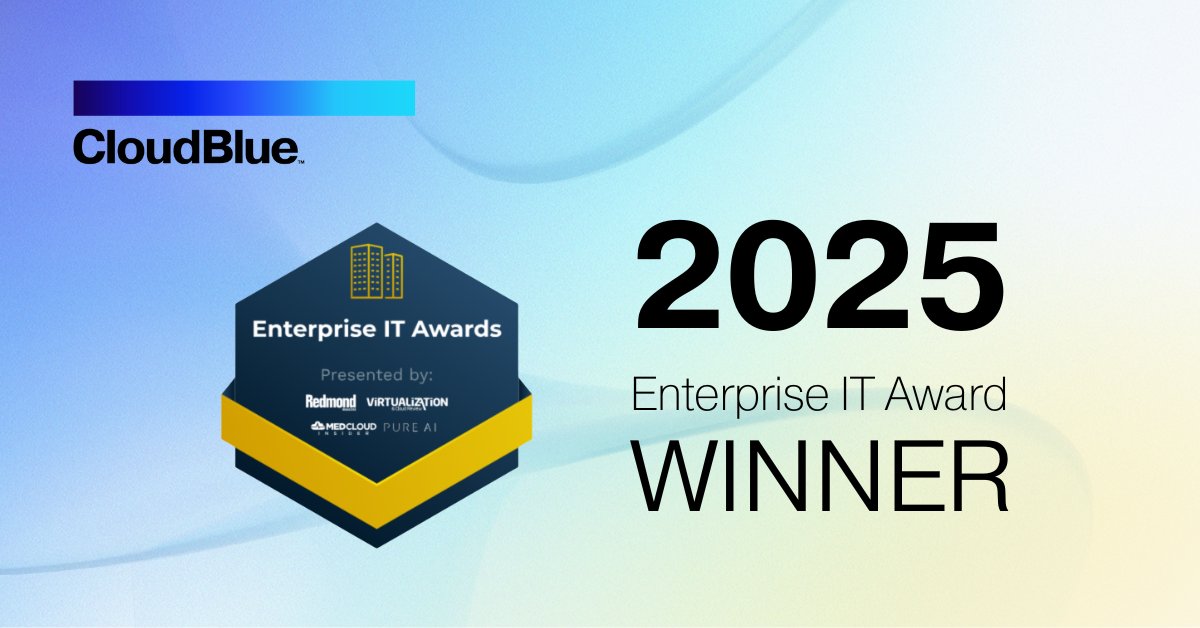 We’re proud to share that CloudBlue has been named Product of the Year by the Enterprise IT Awards in the Cloud Management &amp; Automation Platforms category! 

Check the list of winners: ow.ly/TP1u50VFy5Z

#CloudBlue #ProductOfTheYear