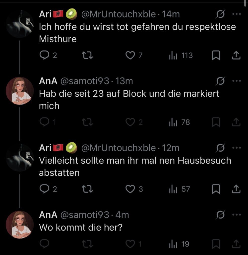 Hahahaha Morddrohungen so süß 🥺❤️