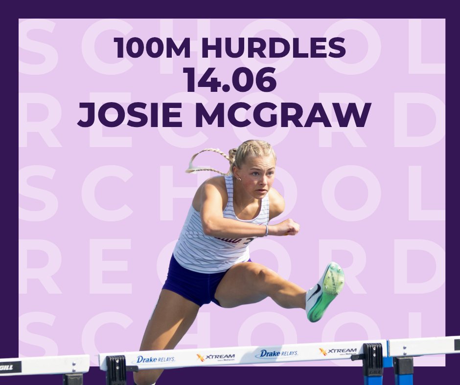 Josie McGraw- 100m Hurdle School Record Holder!!!