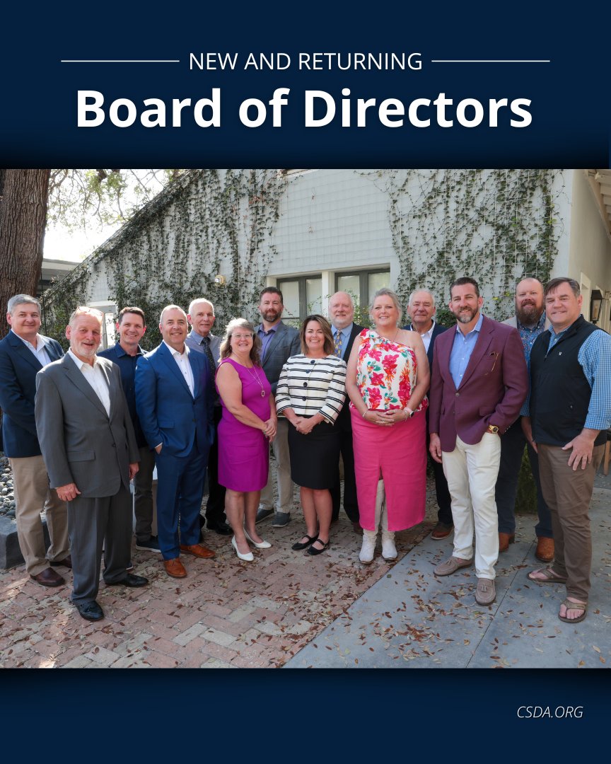CSDA proudly welcomes our new and returning board members! We're grateful for your dedication to leading with vision, driving innovation, and elevating both our organization and the industry as a whole. Here's to a great year ahead!