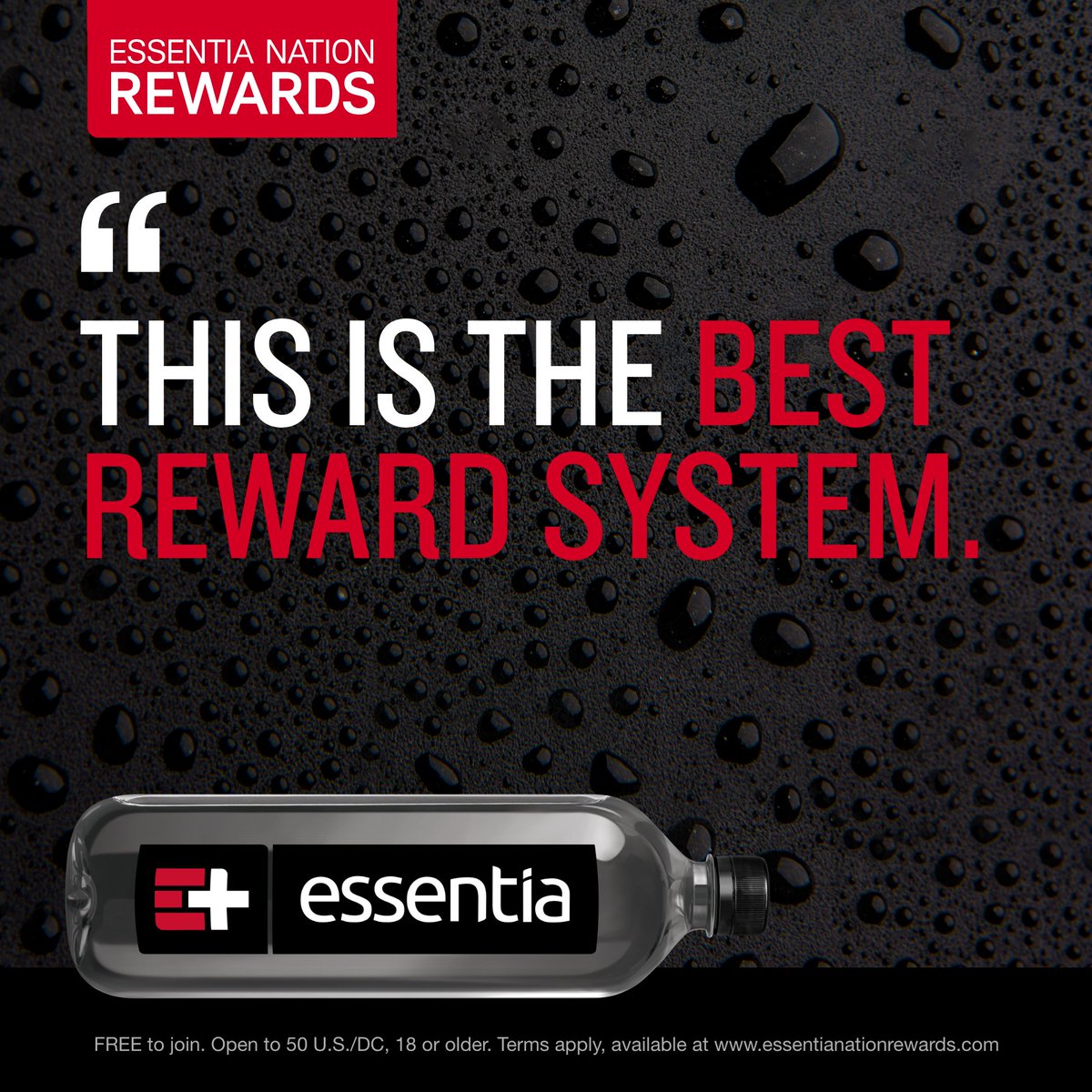 Don’t just take our word for it—our community loves Essentia Nation Rewards too!* Quick, easy, and packed with perks. Sign up now to rack up rewards! #OverachievingH2O essentianationrewards.com