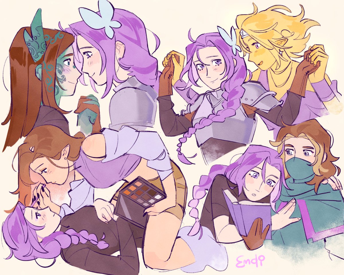 _emdi's tweet image. she deserves all the yuri 💜

#therealm #therealmfanart #roscumberfanart