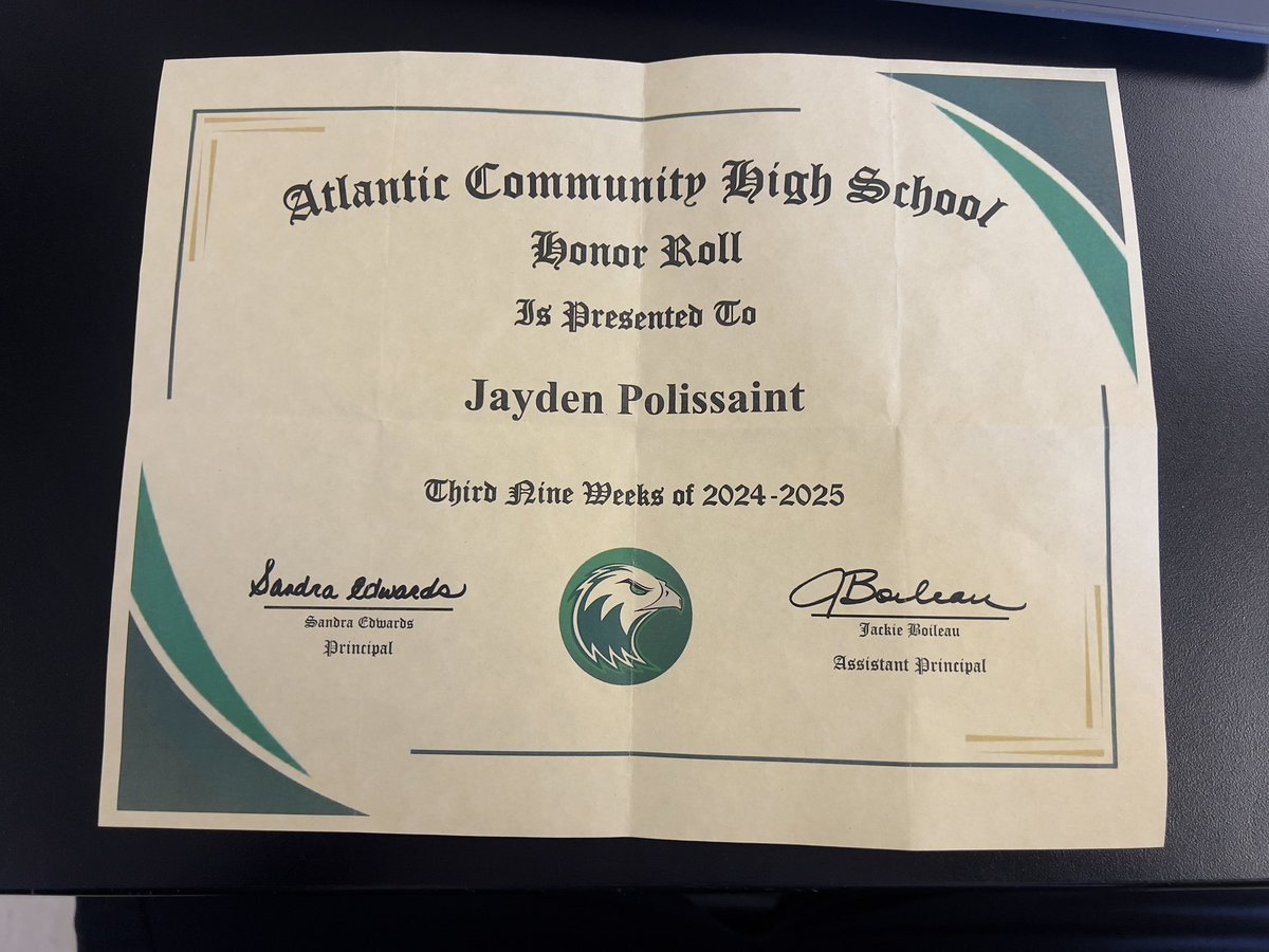 Jayden Polissaint (@_75problems) on Twitter photo Academics first‼️‼️ all four quarters . IB STUDENT
#CULTUREWINS #studentathleate <a href="/CoachMurray_Z6/">Jamelle Murray</a> <a href="/AHS_BALL/">AtlanticFootball</a> Academics first‼️‼️ all four quarters . IB STUDENT
#CULTUREWINS #studentathleate <a href="/CoachMurray_Z6/">Jamelle Murray</a> <a href="/AHS_BALL/">AtlanticFootball</a>