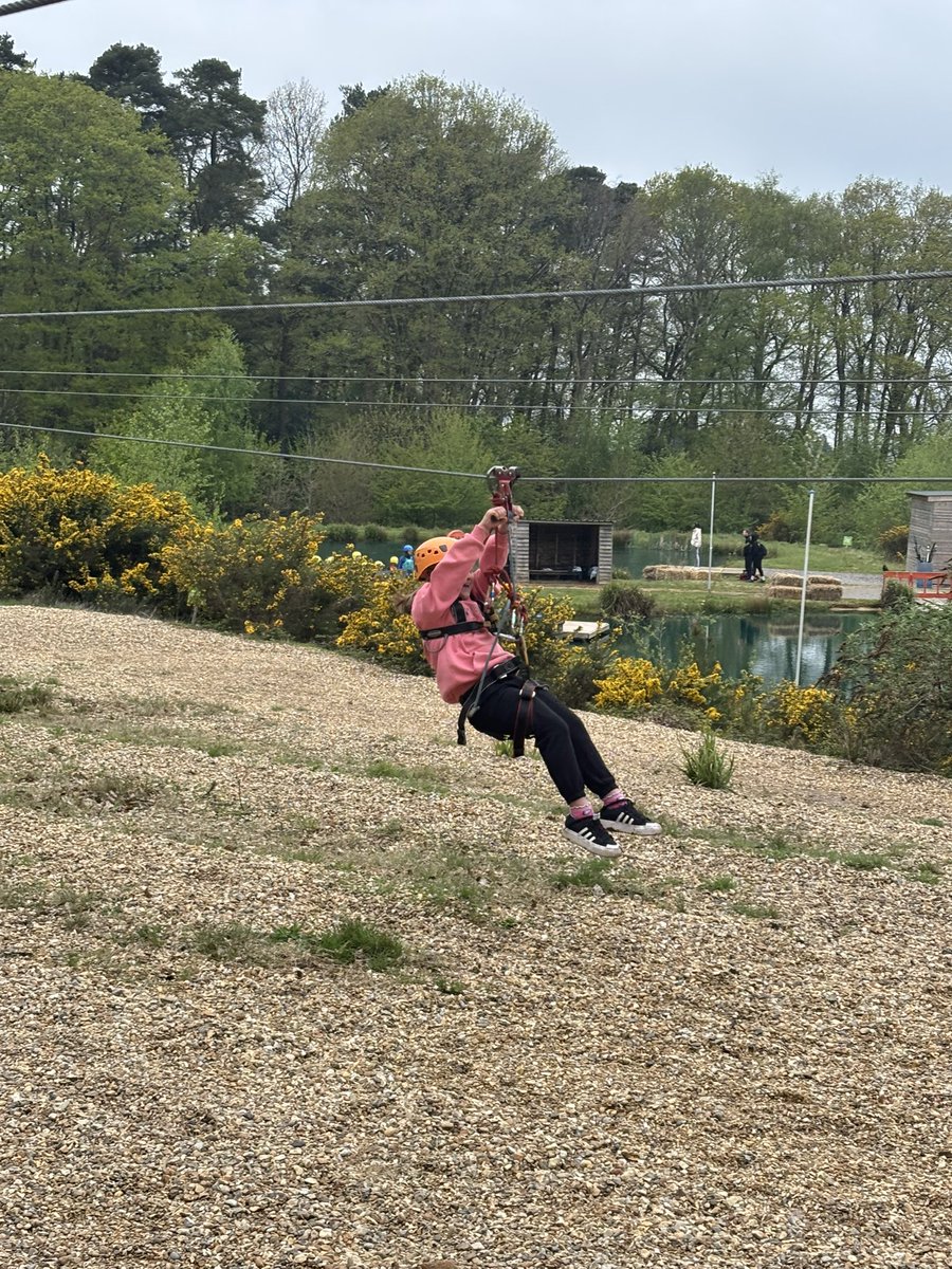 All the children were super brave today on the zip wire #PGL