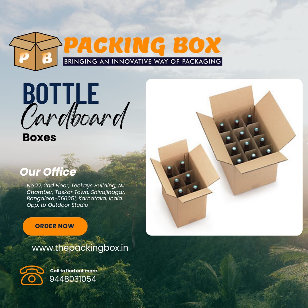 PackingBoxblr's tweet image. 🍾📦 Bottle Cardboard Boxes – Secure, Stylish &amp;amp; Ready to Ship! 🛡️✨

📍 No. 22, 2nd Floor, Teekays Building, NJ Chamber, Taskar Town, Shivajinagar, Bangalore-560051
📧 packingbox22@gmail.com | 📞 9448031054
#BottleBoxes #CardboardPackaging #SafeTransit #BulkDeals #PackingBox