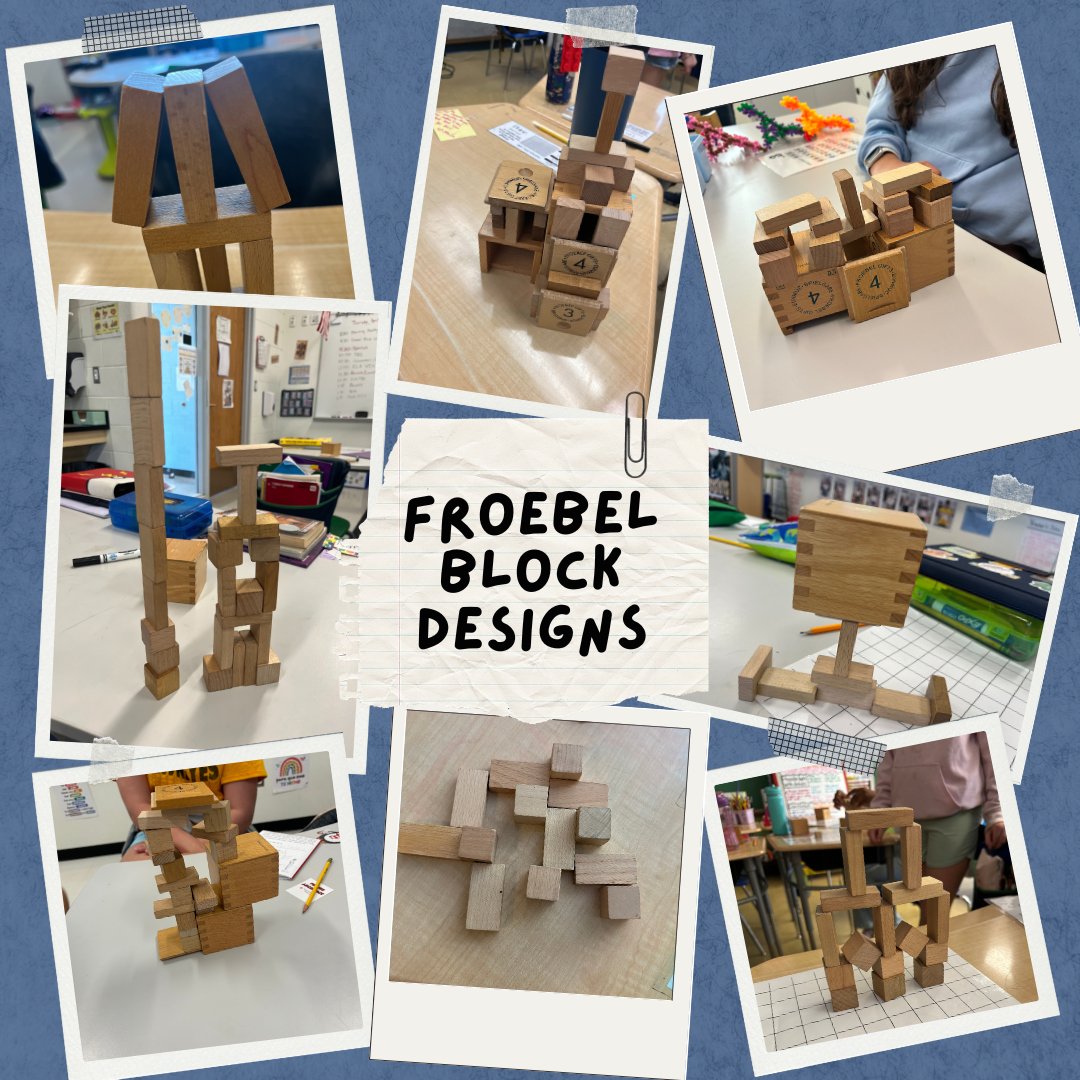 flwtedu's tweet photo. Lincoln Elementary's 4th Graders toured Wright's Home and Studio on Earth Day. Yesterday, we visited their classrooms and guided them in creating their own Froebel block designs. We had so much fun and look forward to working with Oak Park schools again next year! https://t.co/WgdzgV9Jqb