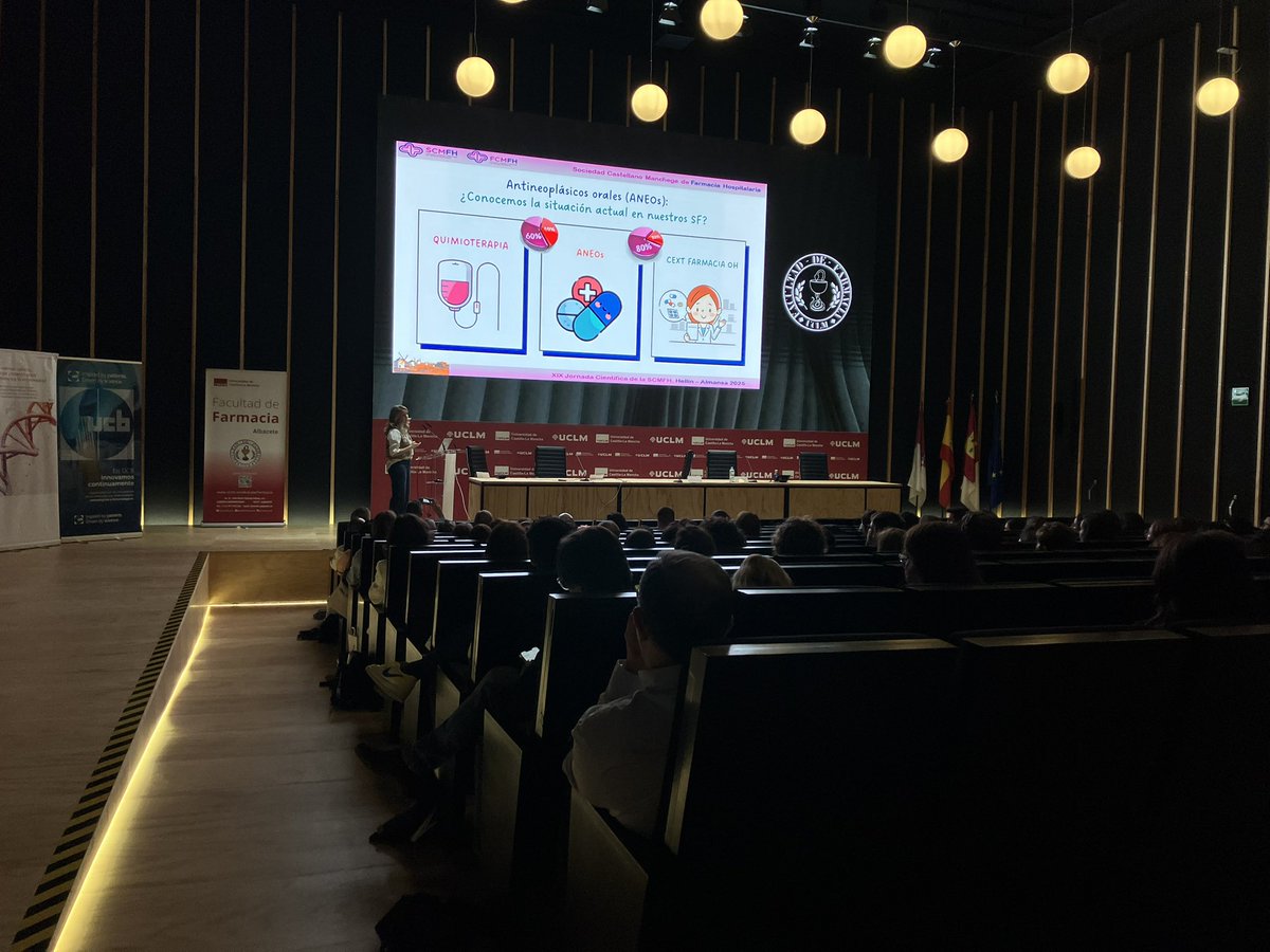 Muy agradecidos a la <a href="/FarmaciaAB_UCLM/">Farmacia-ALB-UCLM.bsky.social</a> por permitirnos disfrutar de este estupendo espacio para nuestra reunión científica. 

#SCMFH25
#SCMFH2025