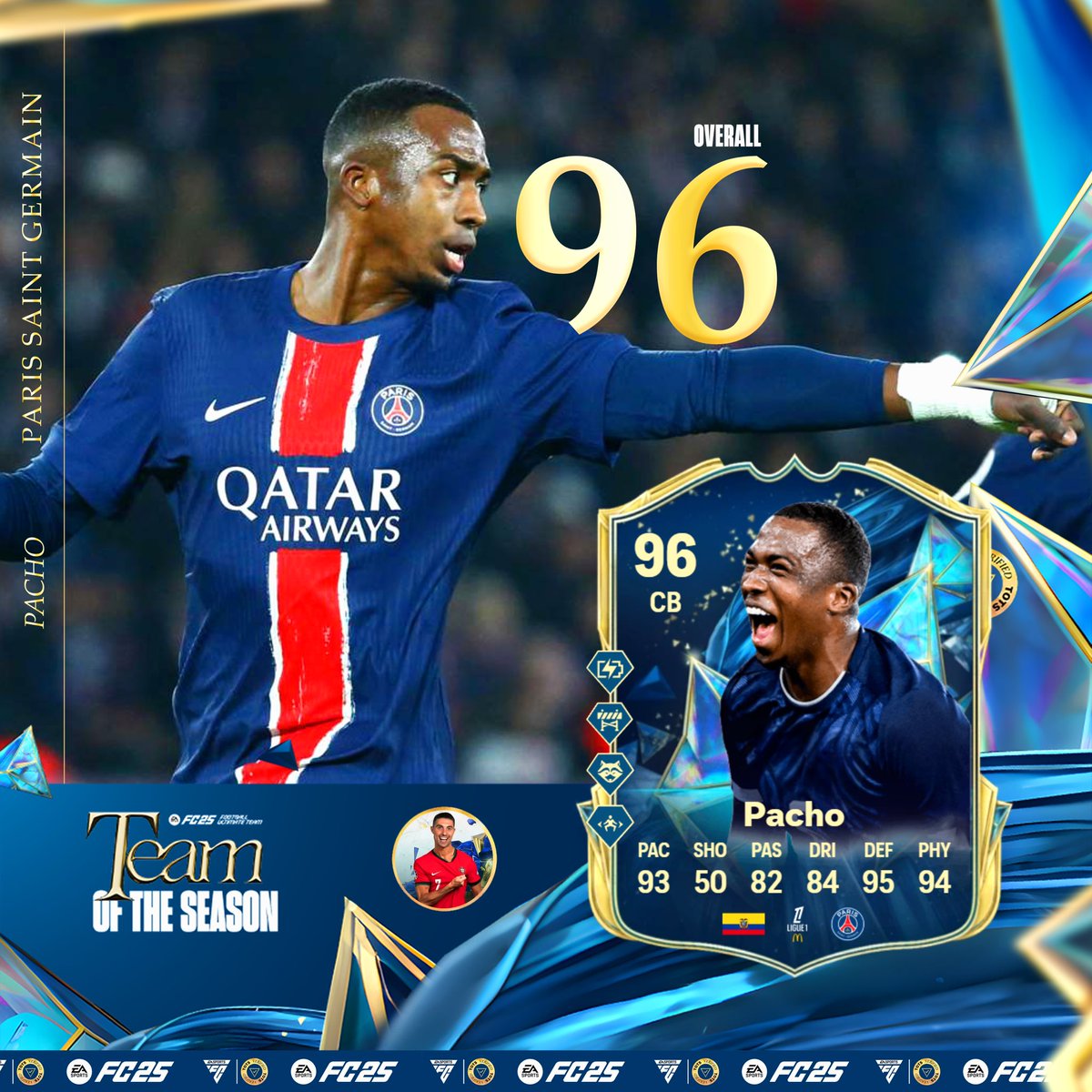💎 PSG TOTS 🔵🔴 (pt1)

Paris no topo da Equipa da Época da Ligue 1! 🗼
🚨 Stats oficiais 🚨

Deixa o like e comenta para levares um destes craques! ⚡️

#fc25 #easports #ultimateteam  #psg #ligue1 #tots #teamoftheseason #streamer #johnnybgoode92 #fyp #fy