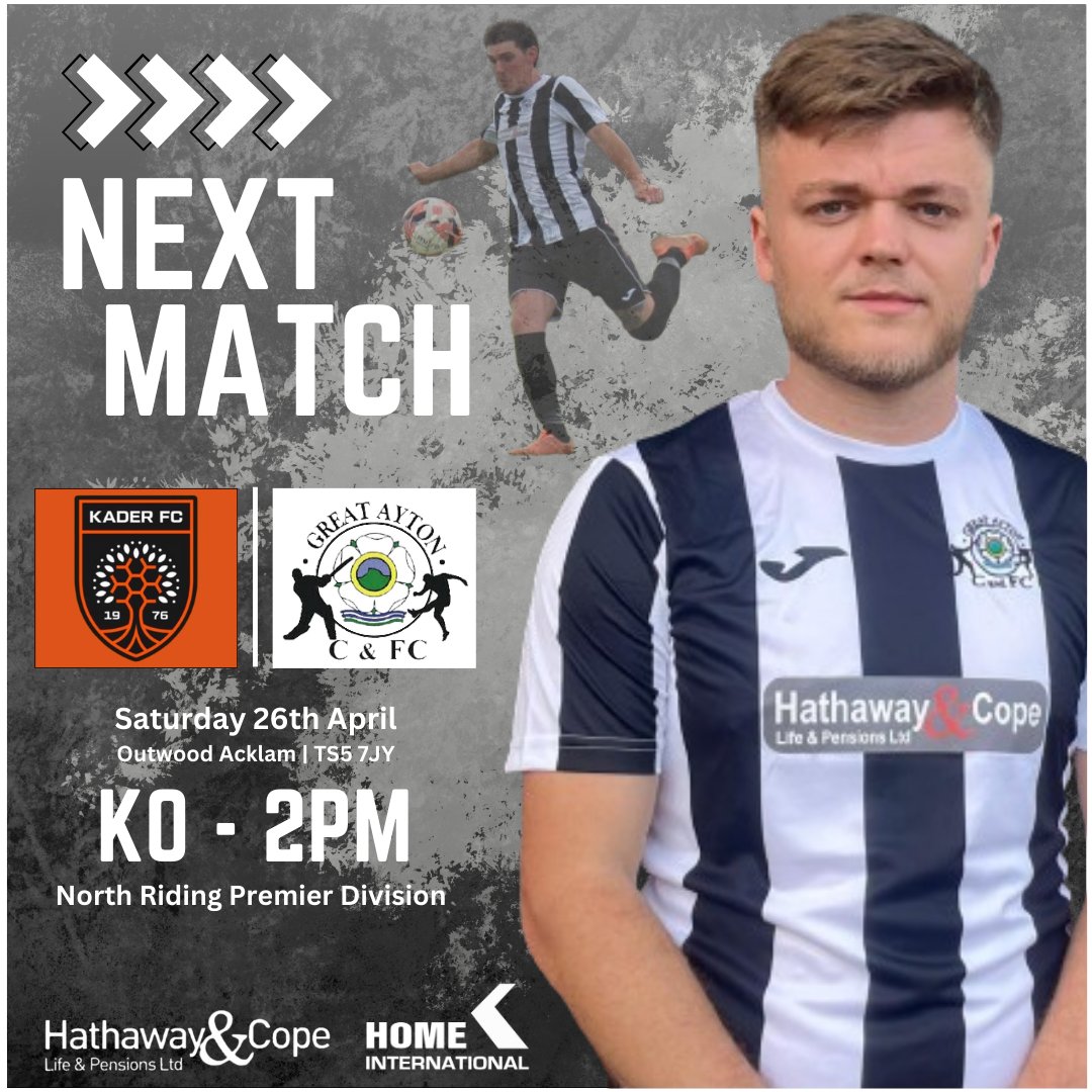 Great Ayton United (@aytonroyals) on Twitter photo NEXT-UP | We continue on our travels this weekend as we go to Middlesbrough tomorrow to play <a href="/KaderMens/">Kader FC Mens First Team</a> #UTA #Ayton ⚫️⚪️
📆 26.04.25
🆚️ <a href="/KaderMens/">Kader FC Mens First Team</a>
⏰️ KO-2PM
🏆 <a href="/NRFLOfficial/">North Riding League</a>
🏟 Hall Drive | TS5 7JY NEXT-UP | We continue on our travels this weekend as we go to Middlesbrough tomorrow to play <a href="/KaderMens/">Kader FC Mens First Team</a> #UTA #Ayton ⚫️⚪️
📆 26.04.25
🆚️ <a href="/KaderMens/">Kader FC Mens First Team</a>
⏰️ KO-2PM
🏆 <a href="/NRFLOfficial/">North Riding League</a>
🏟 Hall Drive | TS5 7JY