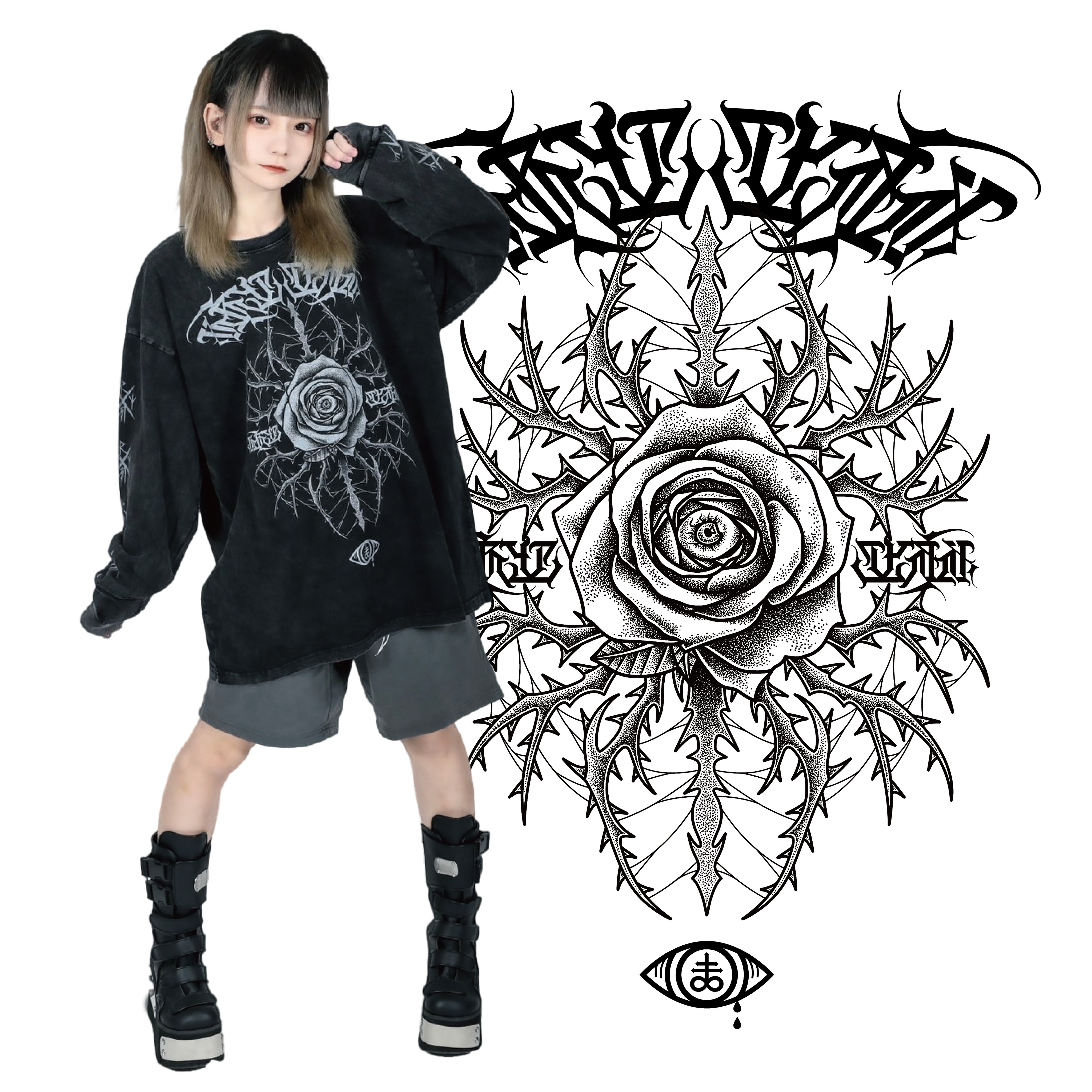 nelさま♡Just A Corpse ラップロングT
