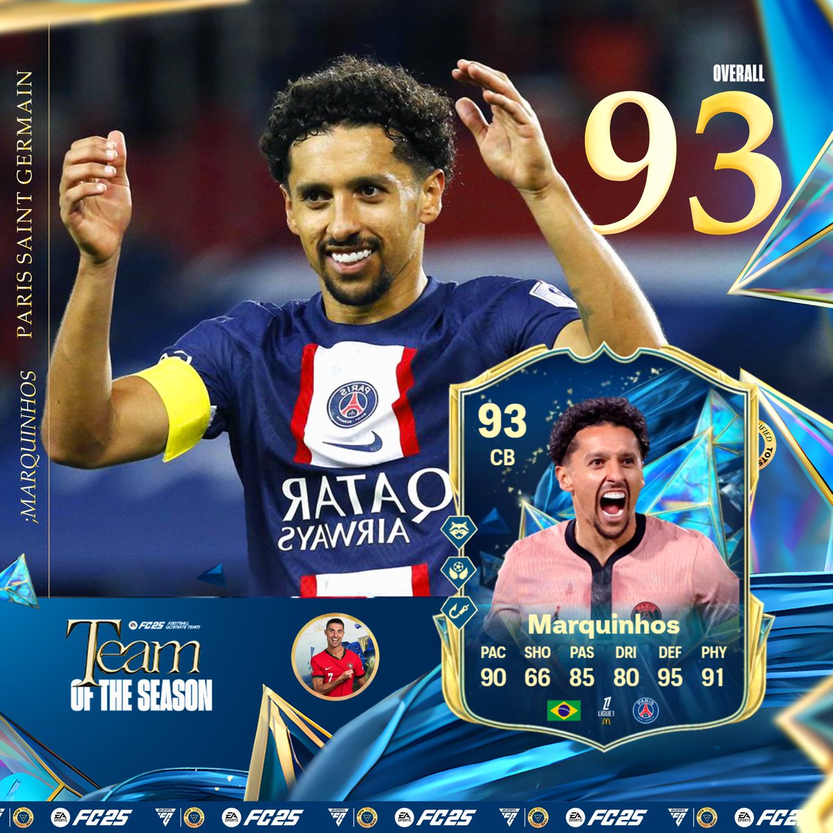 💎 PSG TOTS 🔵🔴 (pt 2)

Paris no topo da Equipa da Época da Ligue 1! 🗼
🚨 Stats oficiais 🚨

Deixa o like e comenta para levares um destes craques! ⚡️

#fc25 #easports #ultimateteam  #psg #ligue1 #tots #teamoftheseason #streamer #johnnybgoode92 #fyp #fy