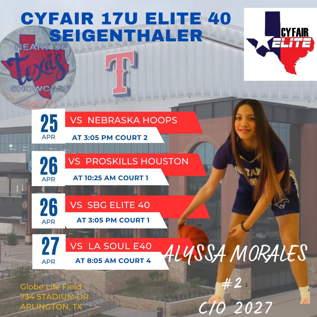 Alyssa Morales (@alyssa_morales4) on Twitter photo Come out and watch me and my team play at the Heart of texas! <a href="/Ohio_Basketball/">OhioBasketball.com</a> <a href="/CyFairOklahoma/">CyFair Elite Oklahoma</a> @Coach_Mathurin Come out and watch me and my team play at the Heart of texas! <a href="/Ohio_Basketball/">OhioBasketball.com</a> <a href="/CyFairOklahoma/">CyFair Elite Oklahoma</a> @Coach_Mathurin
