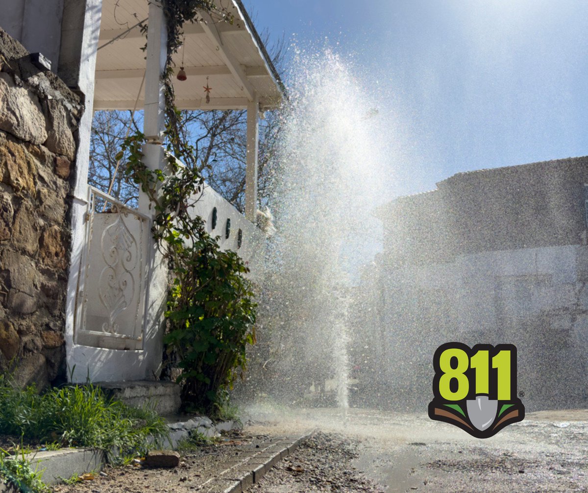 DIY Project Status ⚒:
✅Trip to the hardware store
✅Watched 3 YouTube videos
✅Confidence: 110%
❌Called 811 before digging (RED ‘X’)
Now I have a new 💦feature... and it wasn't part of the plan! 🤦 #Call811 before you dig to have underground utilities marked out.