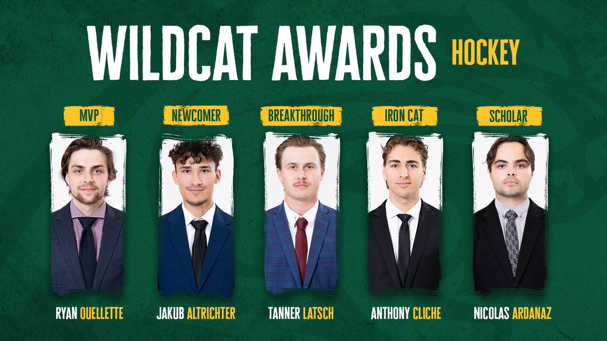 A few ‘Cats were nominated for this years Wildcat Awards 🏆

Congratulations!

#NMUWildcats | #CCHAHockey