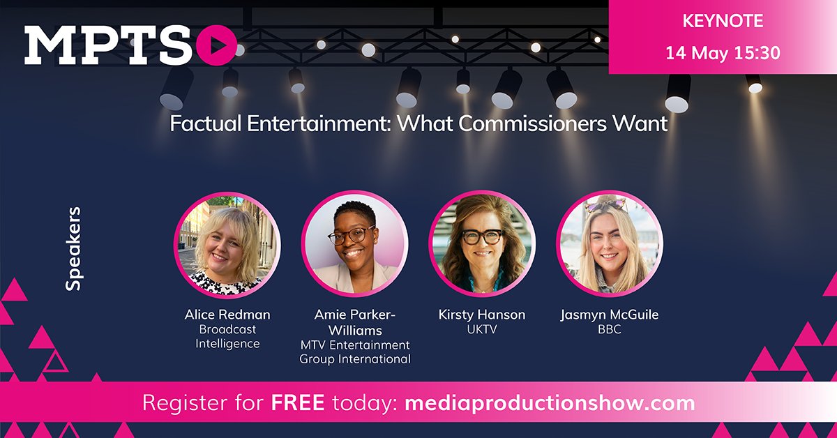 mpts_london's tweet image. Want your next #factual #format to get the green light?
Better find out what the gatekeepers are looking for.  

This #powerhouse panel brings together top #commissioners from @BBC, @UKTV and @MTV to reveal what’s really working, what’s coming next, and how to pitch stories that