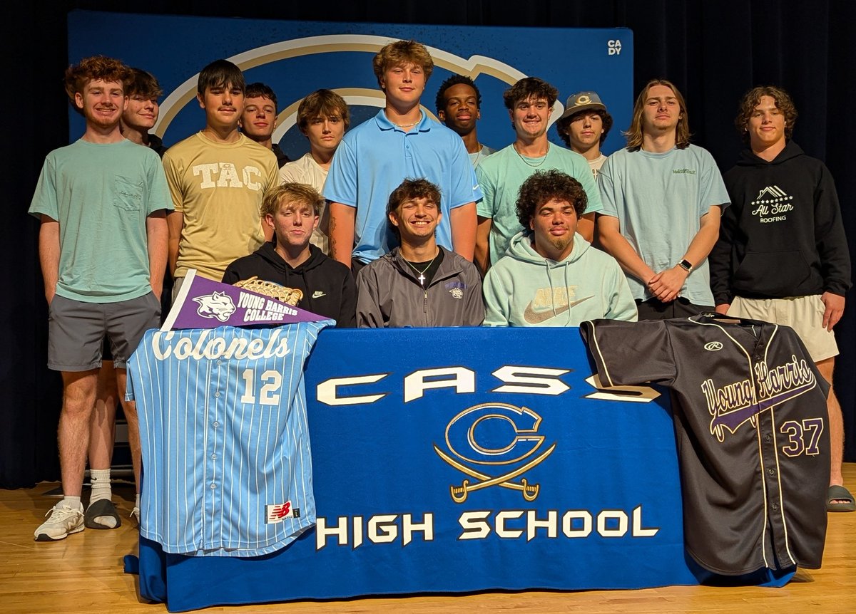 Congratulations to Trenton Elario for signing to play baseball at Young Harris College! Trenton's commitment and work ethic will serve him well on the field and in the classroom. #FireTheCannon