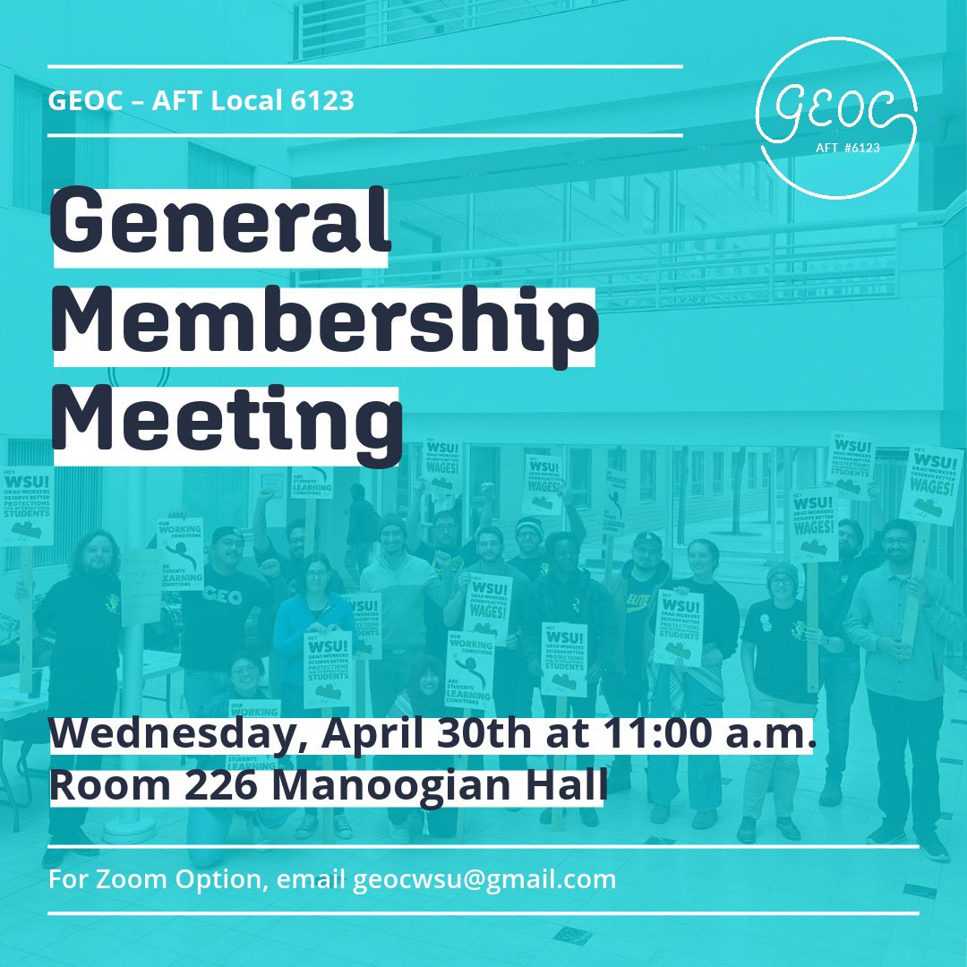Join us next Wednesday as we: 
✅ Provide updates on bargaining 
✅ Nominate members for Steering 
✅ Approve next year’s budget 
✅ Host a Q&amp;A with <a href="/aftmichigan/">AFT Michigan</a>