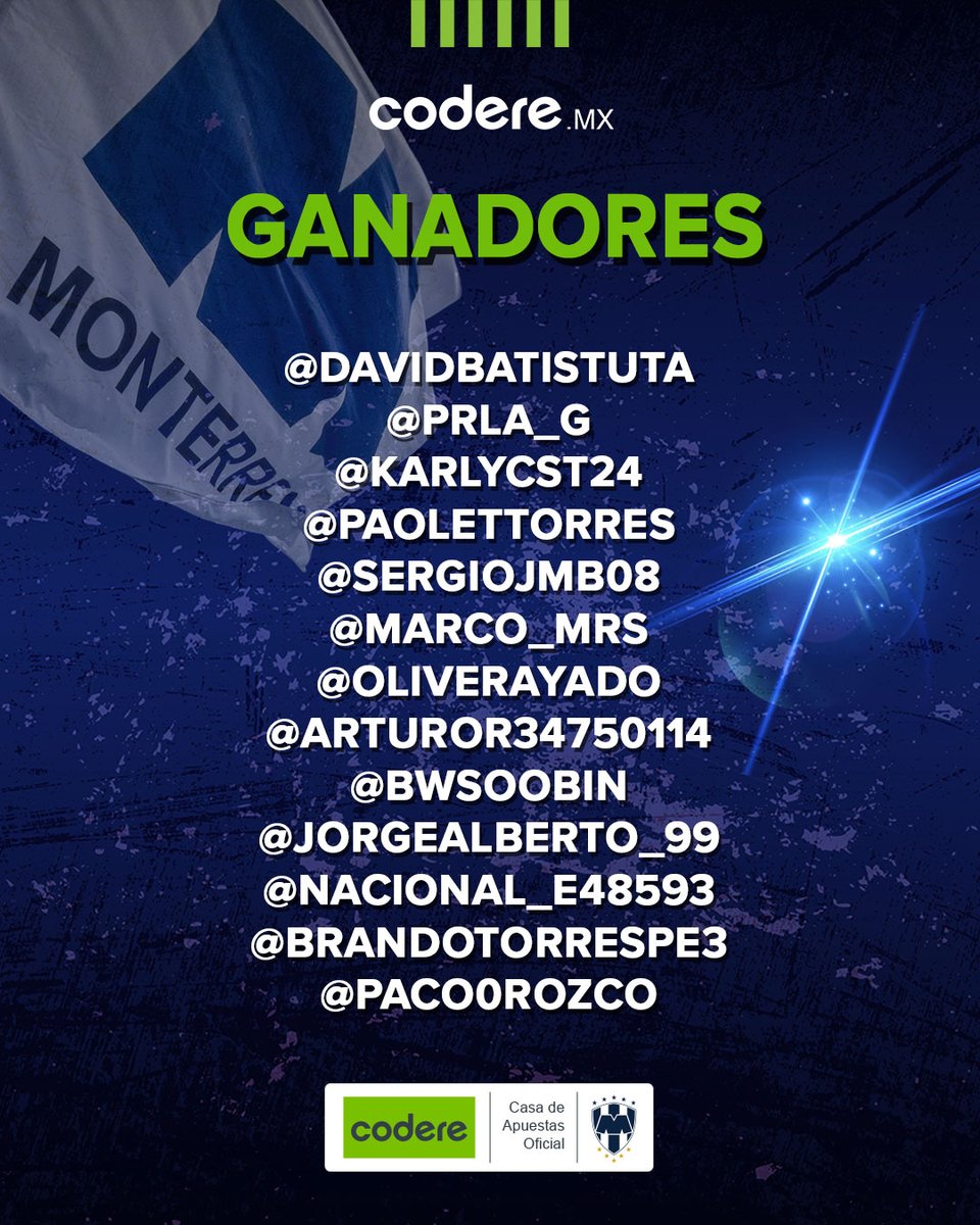 CodereMX's tweet photo. 🥳 Muchas felicidades sobrinos, ustedes son los ganadores. Manden DM, tienen hasta las 13 hrs. 

#CodereEsRayado https://t.co/mLYShbht6e